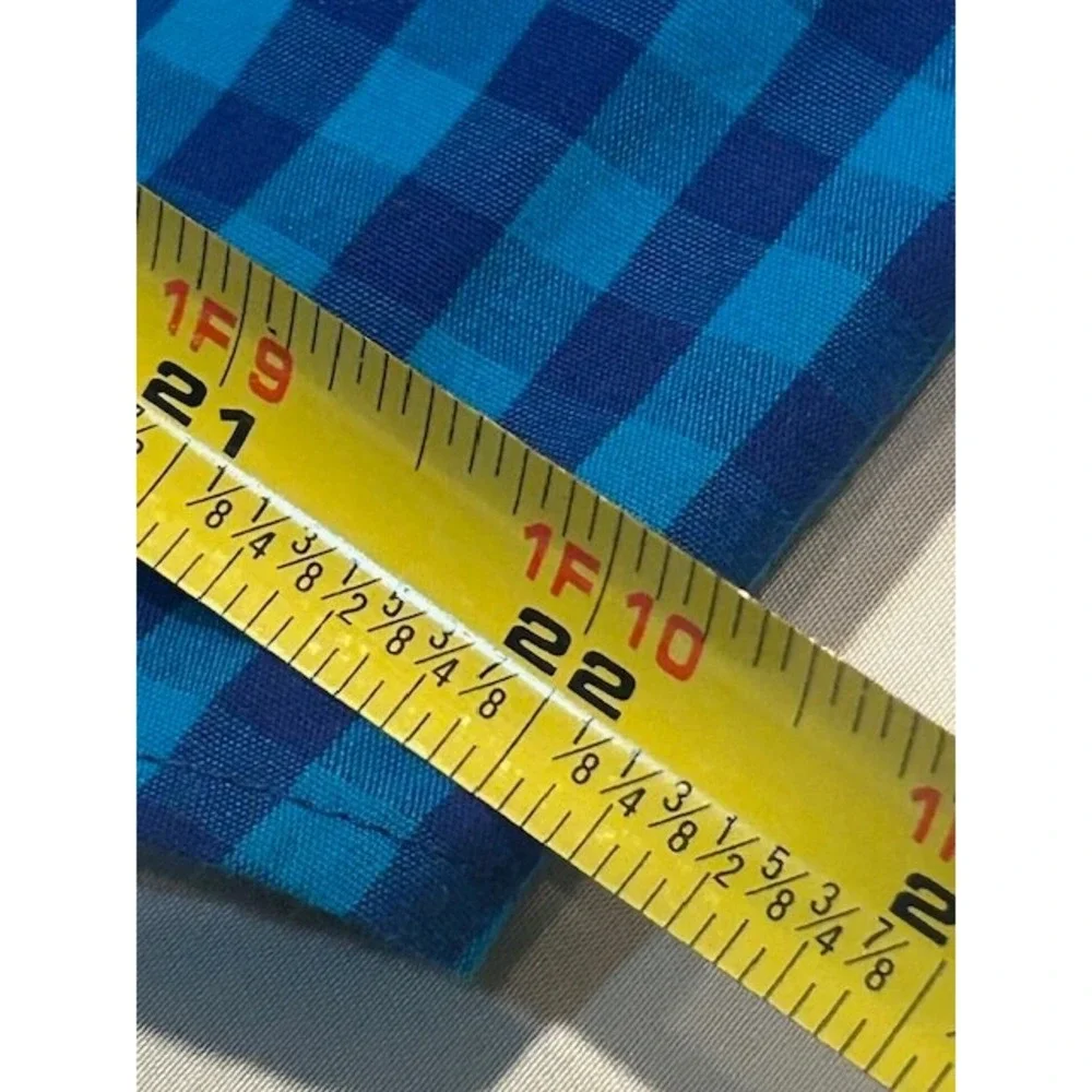London Fog Mens Gingham Check Slim Fit Short Sleeve Button Down Shirt - Size XL‎